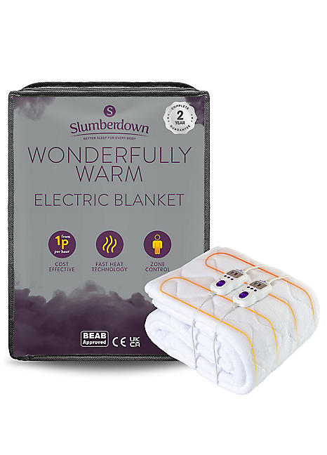 Slumberdown Wonderfully Warm Fleece Electric Blanket Kaleidoscope
