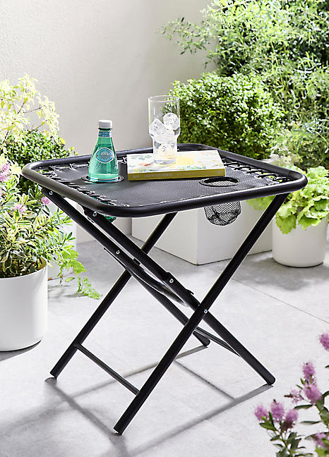 サイドテーブル・ナイトテーブル・ローテーブル Aluminium Pantograph Folding Table suntime-royale-folding-textile