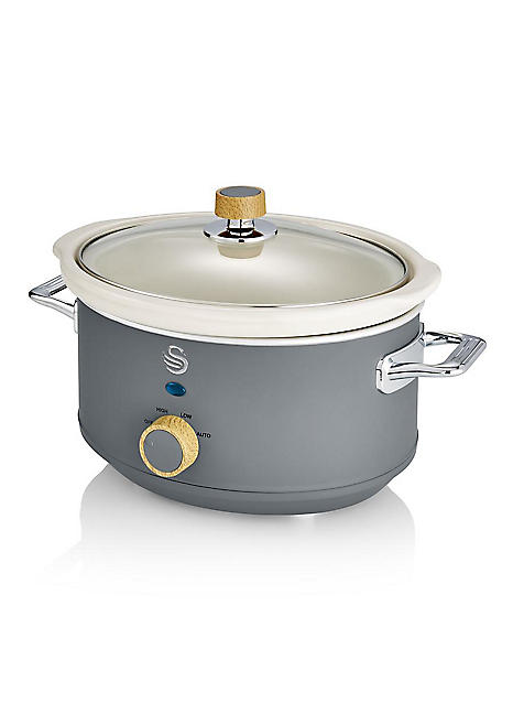 Swan SF17021GRYN Nordic 3.5L Slow Cooker Matte Grey Kaleidoscope