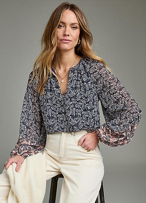 Together Mix Print Blouse | Kaleidoscope
