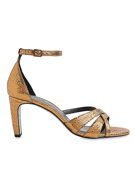 Yellow gold hot sale strappy heels