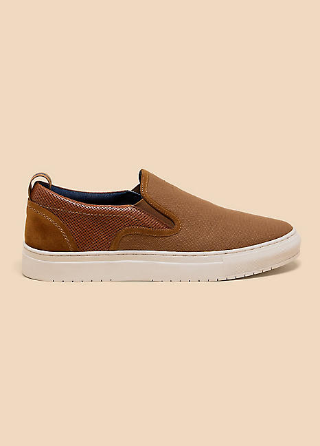 Tan slip on sneakers online