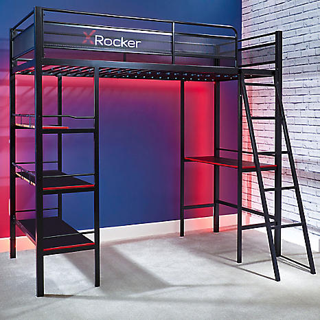 X Rocker Fortress Gaming Bunk Bed Kaleidoscope