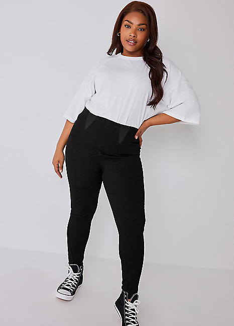Yours Curve Bestseller Elasticated Insert Shaper Stretch Jeggings