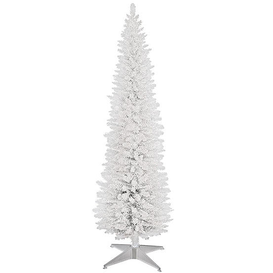 7ft Pine White Pencil Christmas Tree Kaleidoscope