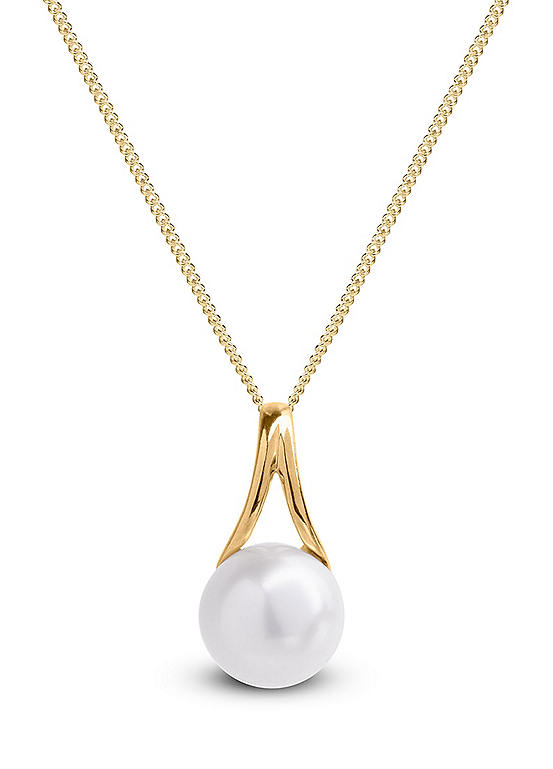 9ct Yellow Gold and Pearl Pendant