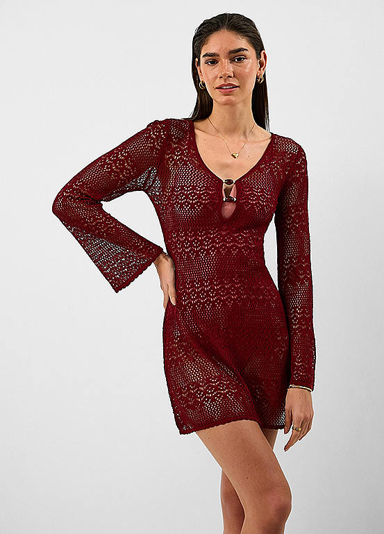 Accessorize Knit Mini Beach Dress