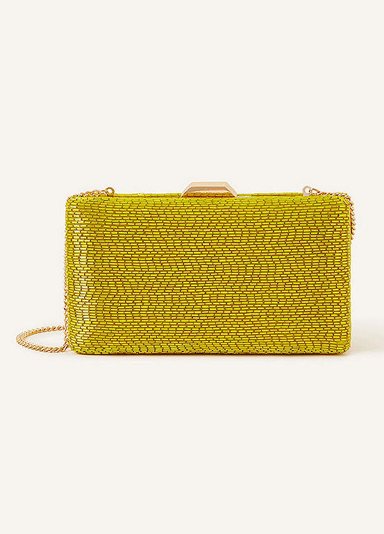 Accessorize Beaded Hardcase Clutch Bag | Kaleidoscope