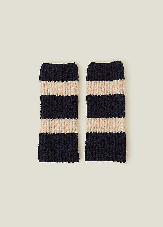Accessorize Lucy Stripe Fingerless Gloves