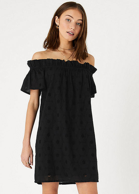 Accessorize Schiffli Bardot Dress Kaleidoscope