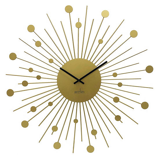 Acctim Brielle Metal Brass Wall Clock