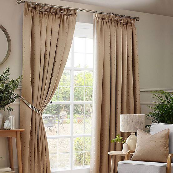 Alan Symonds Madison Lined Pair of Pencil Pleat Curtains