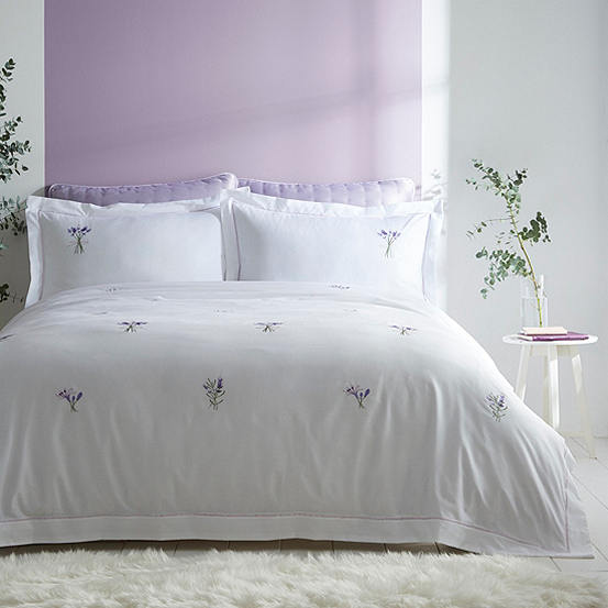 Amelia Spring Lavender Lilac Duvet Cover and Standard Pillowcase Set