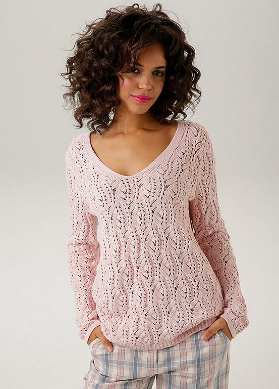 Aniston V-Neck Knitted Sweater