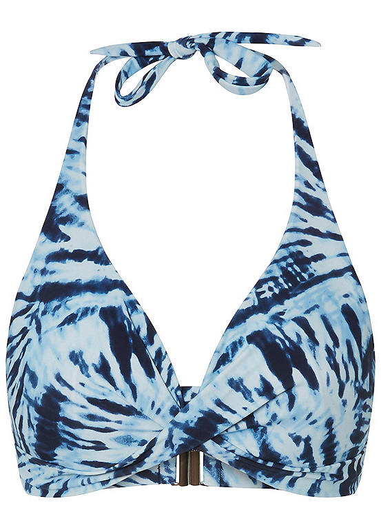 Anya Madsen Tie Dye Twist Bikini Top | Kaleidoscope