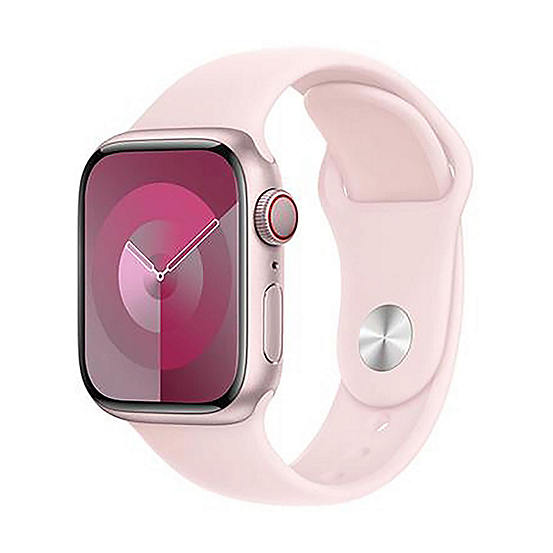 Apple Watch Series 9 GPS + Cellular 41mm Pink Aluminium Case with Light ...