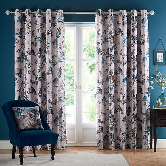 Appletree Heritage Windsford Pair of Lined Eyelet Curtains