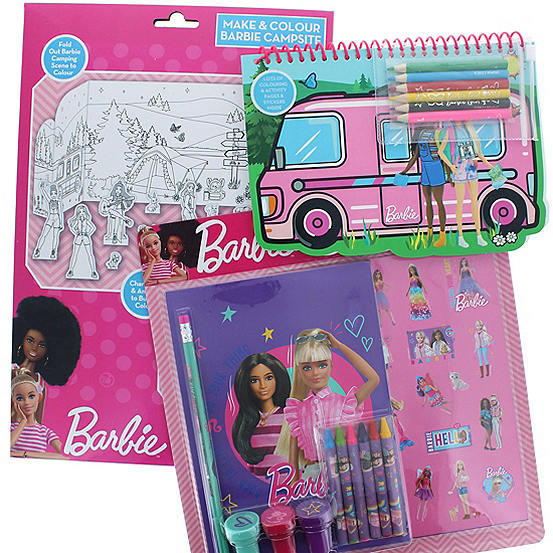 Barbie Camping Colouring Set Kaleidoscope