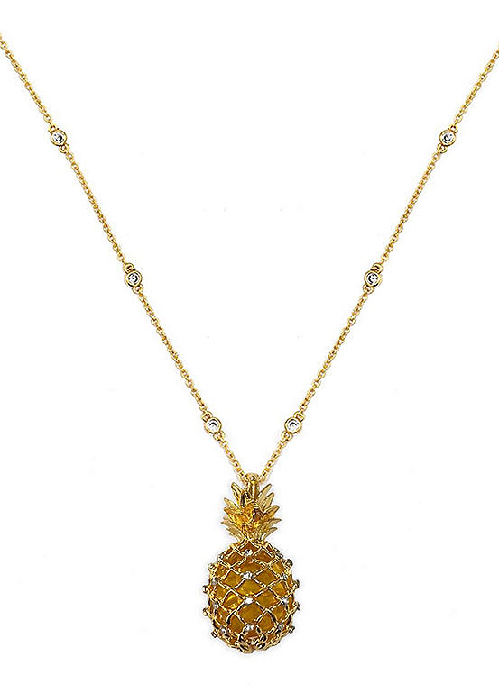 Bill Skinner Pineapple 18ct Gold Pendant Necklace