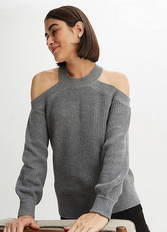 bonprix Cold Shoulder Jumper Kaleidoscope