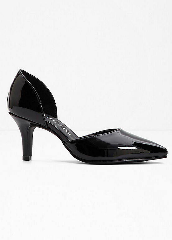 bonprix Patent Faux Leather High Heel Court Shoes