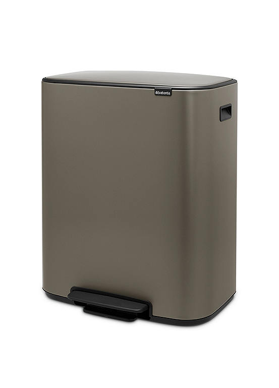 Brabantia Steel Bo 2x30 Litre Pedal Bin Kaleidoscope
