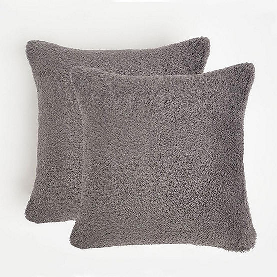 Brentfords Teddy Fleece 45x45cm Cushion Covers