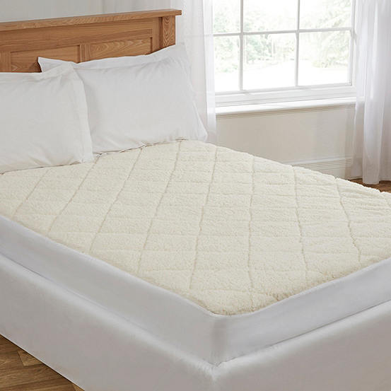 Cascade Home Extra Deep Teddy Bear Fleece Mattress Protector Kaleidoscope
