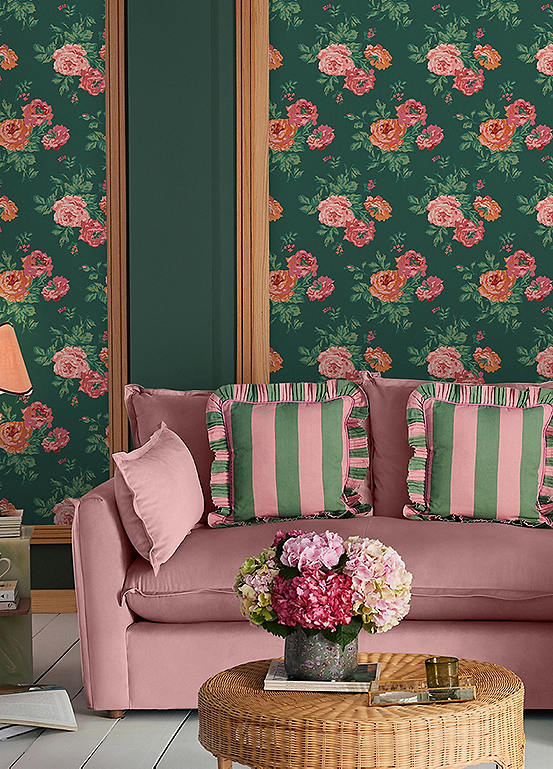 Cath Kidston Archive Rose Blooms Wallpaper Kaleidoscope