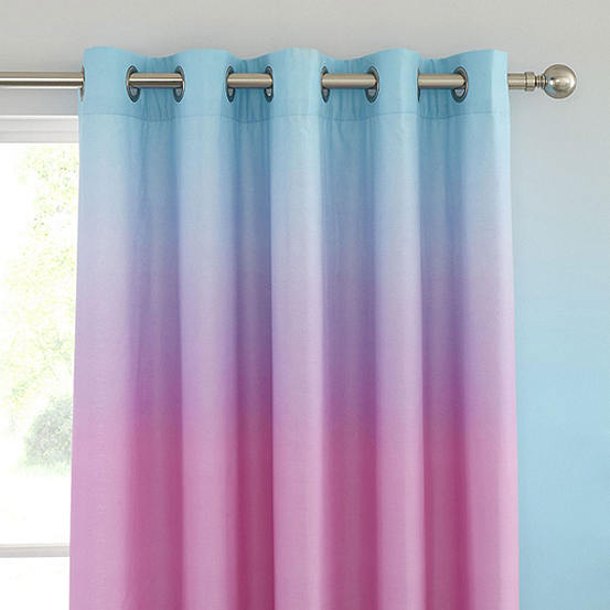 Catherine Lansfield Ombre Rainbow Clouds Curtains