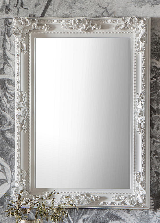 Chic Living Altori Rectangle Mirror White | Kaleidoscope