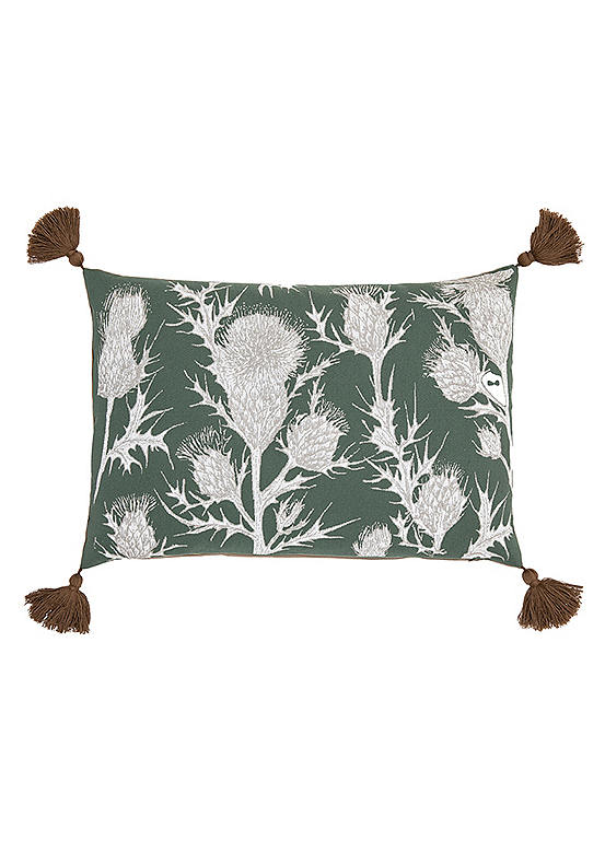 Chic Living Olive Thistle 40 x 60cm Cushion Cover