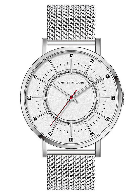 Christin Lars Mens Stainless Steel Watch Kaleidoscope