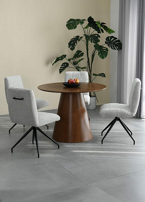 Claremont Round Dining Table & 4 Laurel Chairs