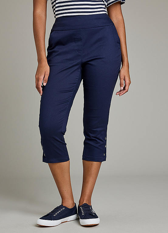 Comfort Fit Cropped Trousers by Kaleidoscope | Kaleidoscope