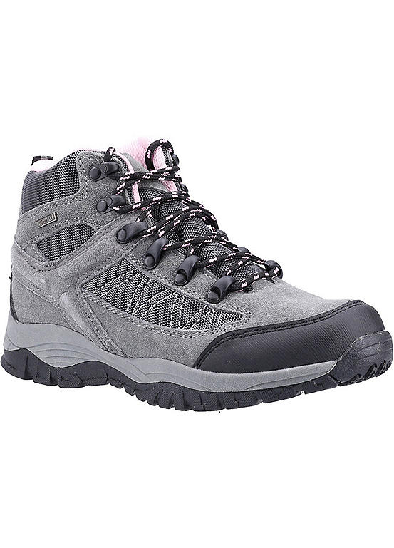 Cotswold Grey Maisemore Mid Ladies Suede Mesh Hikers