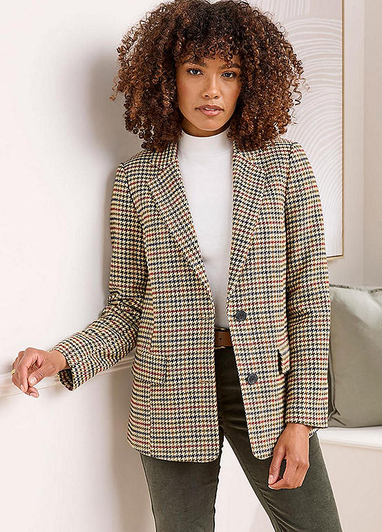 Blazer/veste Femme Cotton Traders - Taille UK 22 - Bleu Coton - Neuf Avec étiquettes