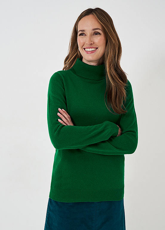 Crew Clothing Company Merino Cashmere Libby Roll Neck Jumper | Kaleidoscope