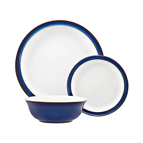 Denby Imperial Blue 12 Piece Tableware Set
