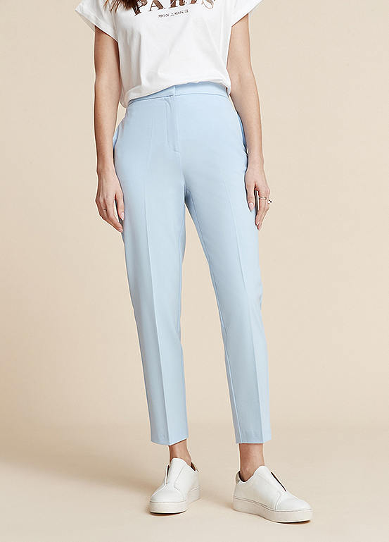 Freemans Light Blue Slim Fit Ankle Grazer Trousers Kaleidoscope