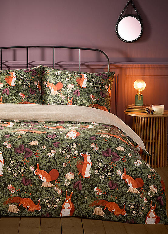 furn. Pineberry Forest Duvet Cover Set Kaleidoscope