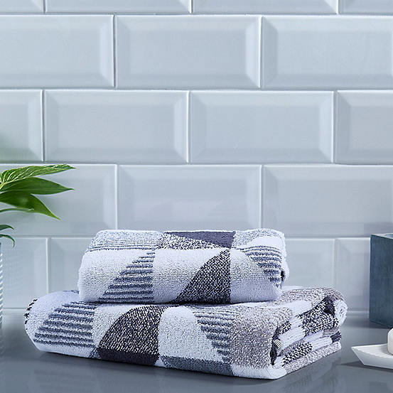 Fusion Hendra Geo Jacquard Print Towel Range