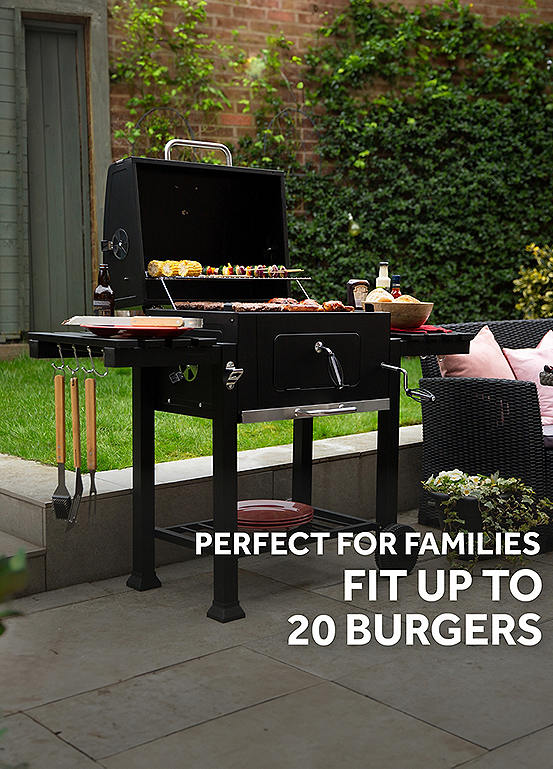 George Foreman Extra Large Outdoor Smoker BBQ | Kaleidoscope