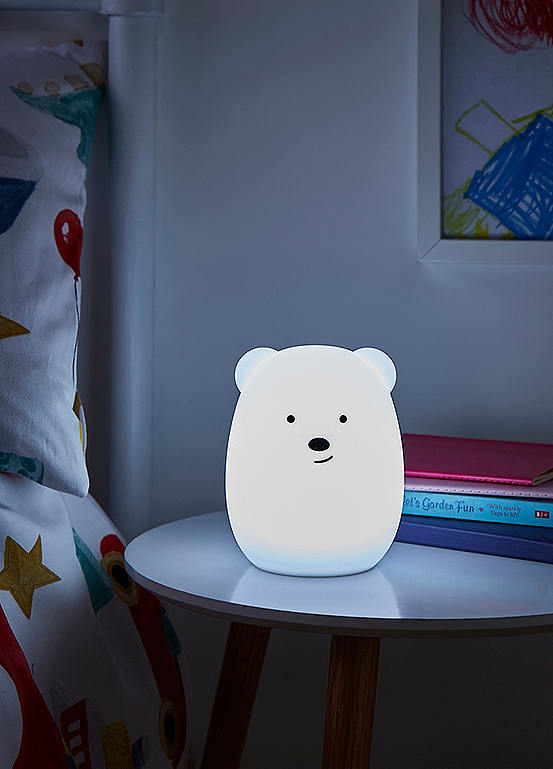 Glow Colour Changing LED Silicone Bear Night Light