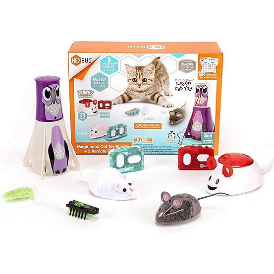 Hexbug Mega Pet Cat Toy Bundle