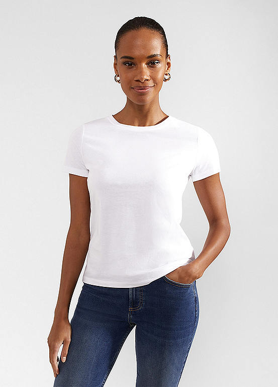 HOBBS Short Sleeve Pixie Cotton T-Shirt