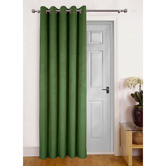 Home Curtains Asha Fully Recycled Velour Door Curtain