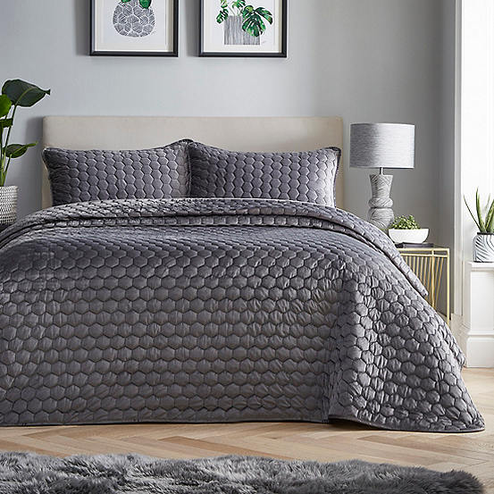 Hotel Collection Honeycomb King Size Bedspread