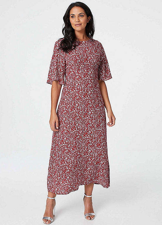 Izabel London Ditsy Floral Midi Tea Dress | Kaleidoscope