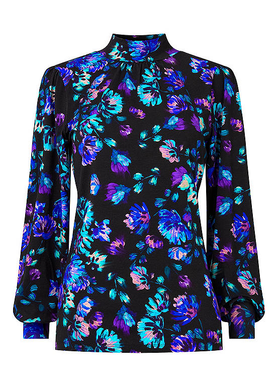 Joe Browns Bright Boho Floral Long Sleeve Jersey Top | Kaleidoscope